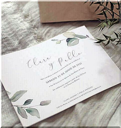 Une invitation de mariage