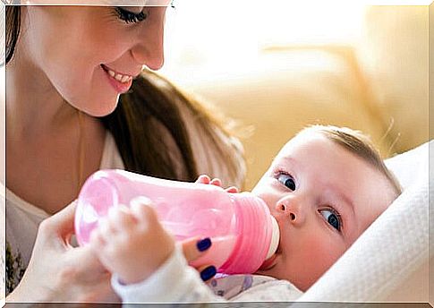 You should clean the baby's bottle as soon as he finishes eating.